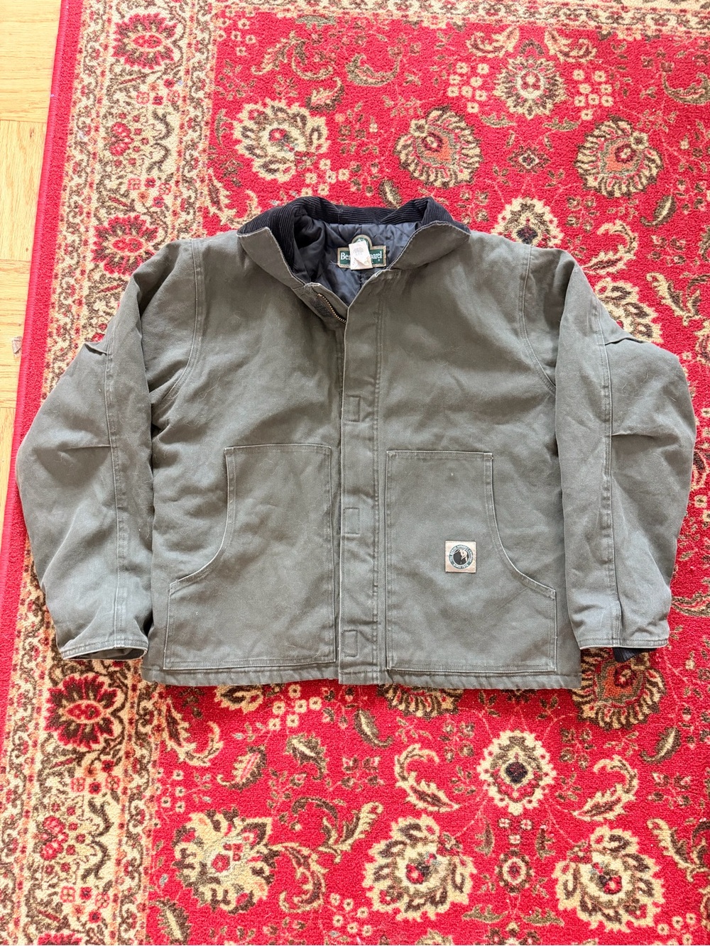 Berne Apparel Olive Green Work Quilted Jacket